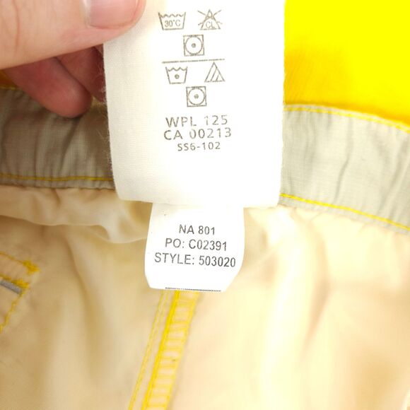 VTG Chaps Ralph Lauren Mens Large Yellow Board Shorts Swim Trunks Zip Pocket - Picture 5 of 8